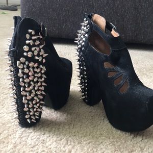 RaRE Jeffery Campbell spiked wedges